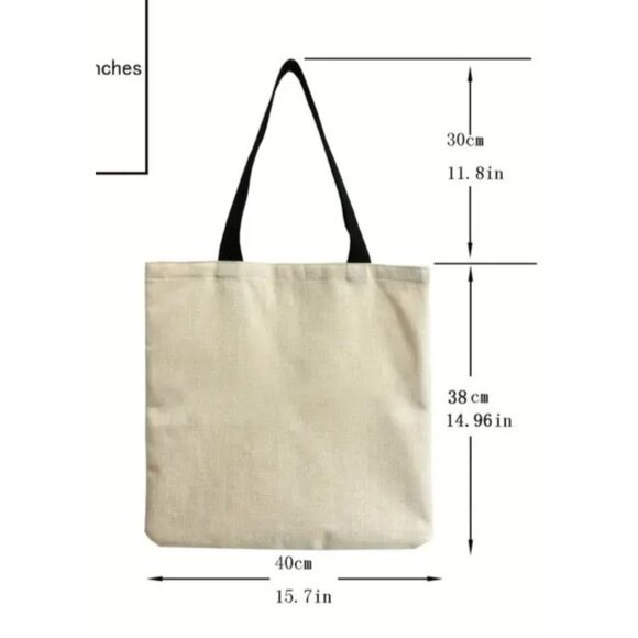 Russian Nesting Doll Print Tote Bag Casual Travel Shoulder Bag 15 x 15 inch - Picture 2 of 3